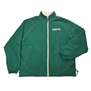 adidas Originals Adventure Reversible Polar Fleece Wonder White / Dark Green NWT