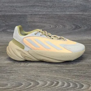 Adidas Originals Ozelia J Sneakers Mens Sz 4 Beige Orange Retro Runner‎ Training