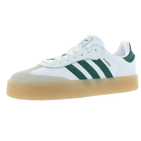 ADIDAS Originals Sambae Samba W Casual Shoes Womens 10 White Green Gum WIDE