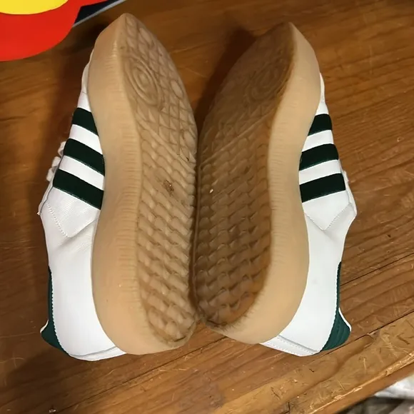ADIDAS Originals Sambae Samba W Casual Shoes Womens 10 White Green Gum WIDE
