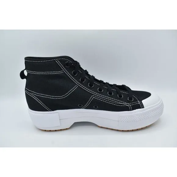 Adidas Originals Women's Nizza Trek Black White Sneaker Boots Shoes Size 9.5