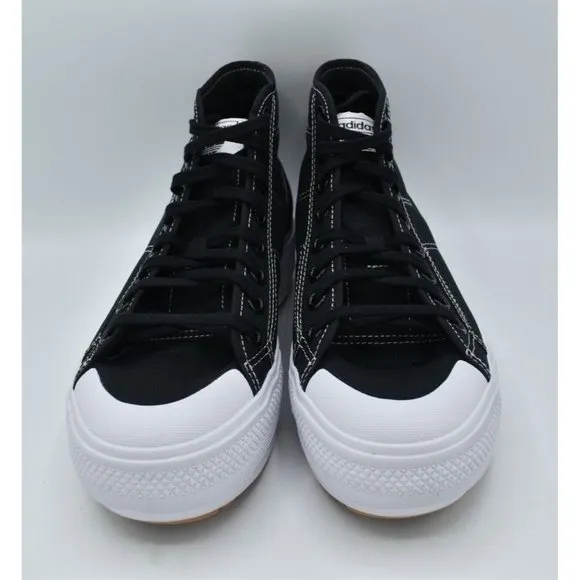 Adidas Originals Women's Nizza Trek Black White Sneaker Boots Shoes Size 9.5