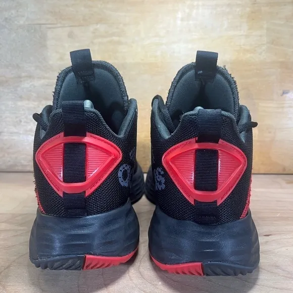 Adidas Own The Game 2.0 Mens Size 8.5 Basketball Shoes Sneakers Black Red H00471
