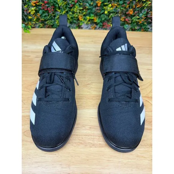 Adidas Powerlift 4 Weightlifting Training Strap Shoes Black White Mens 10 BC0343