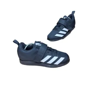 Adidas Powerlift 4 Weightlifting Training Strap Shoes Black White Mens 10 BC0343