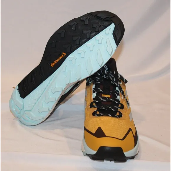 Adidas‎ Terrex Free Hiker 2 Low GT Gore-Tex Shoes Women's Sz 10 Yellow Silver