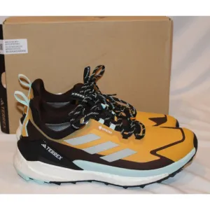 Adidas‎ Terrex Free Hiker 2 Low GT Gore-Tex Shoes Women's Sz 10 Yellow Silver
