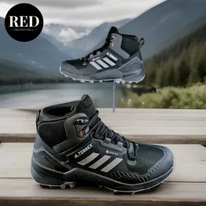 Adidas Terrex Swift R3 Mid Gore-Tex Hiking Shoes Black FW2762 - Men's Size 11