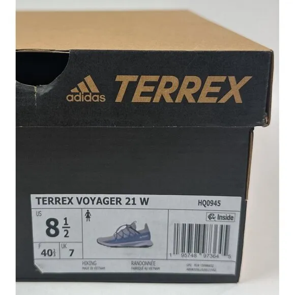Adidas Terrex Voyager 21 Womens Size 8.5 Purple Blue Outdoor Hiking Shoes HQ0945