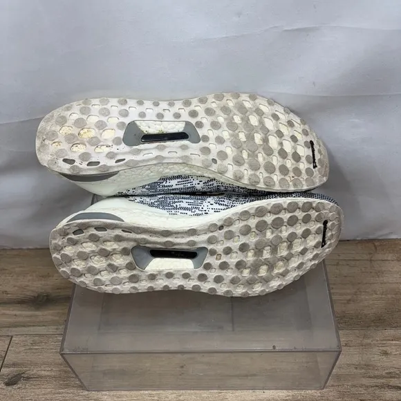 Adidas Ultra Boost Uncaged Oreo Non Dyed White Navy Blue Shoes BA9616