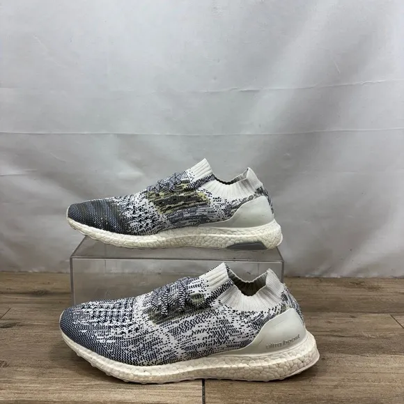 Adidas Ultra Boost Uncaged Oreo Non Dyed White Navy Blue Shoes BA9616