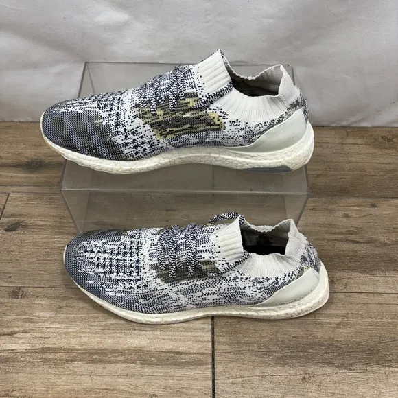 Adidas Ultra Boost Uncaged Oreo Non Dyed White Navy Blue Shoes BA9616