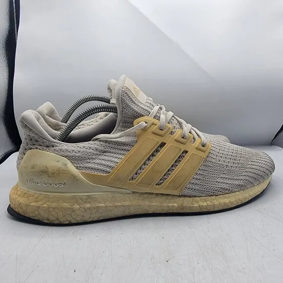 Adidas Ultraboost 4.0 Mens 11 White Sneaker Shoes Running Walking Outdoor BB6168