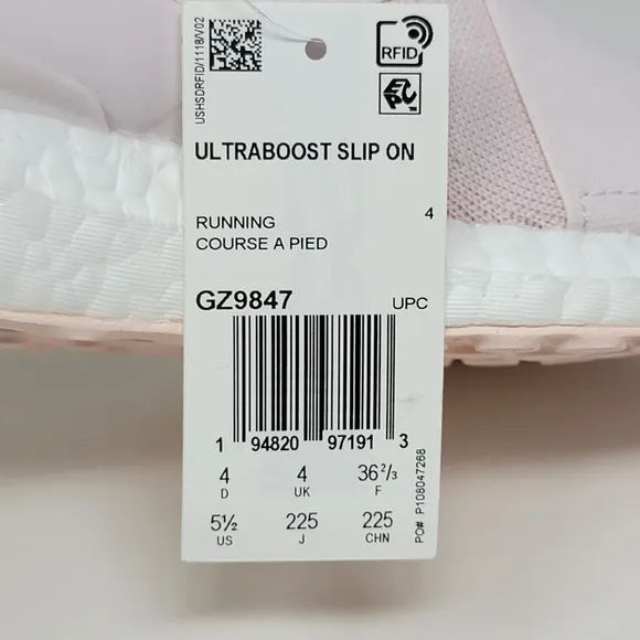 Adidas Ultraboost Slip ON DNA Women Size 5.5 Running Shoes Pink Style GZ9847 New