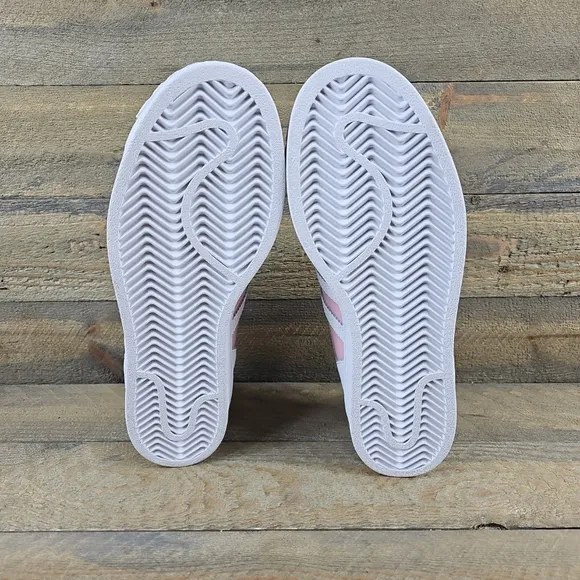 adidas Women's Superstar Originals Cloud White/Clear Iridescent Pink