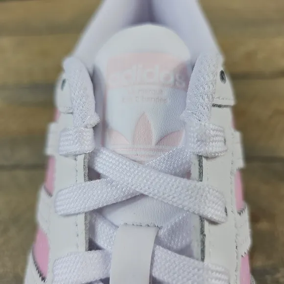 adidas Women's Superstar Originals Cloud White/Clear Iridescent Pink