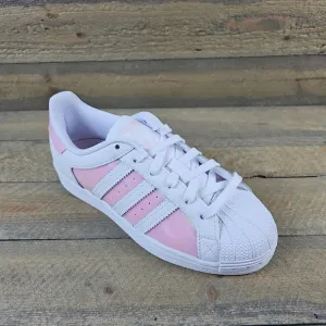adidas Women's Superstar Originals Cloud White/Clear Iridescent Pink