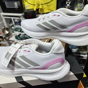 Adidas Women's White and Pink Running Shoes Falcon 5