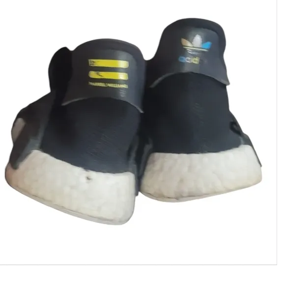 Adidas x Pharrell Williams NMD human race species black athletic shoes sneakers