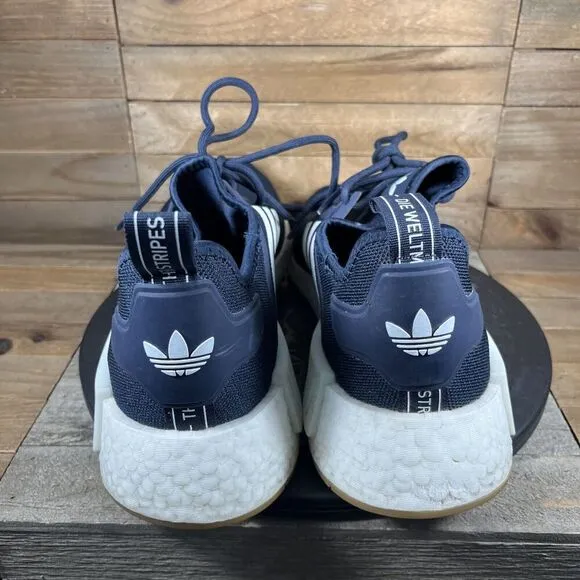 Adidas NMD_R1 Mens Size 12 Running Athletic Lace Up Sneakers Blue Training Shoes