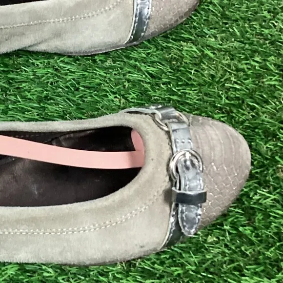 AGL Cap Toe Ballet Flats Beige Cap Toe 36