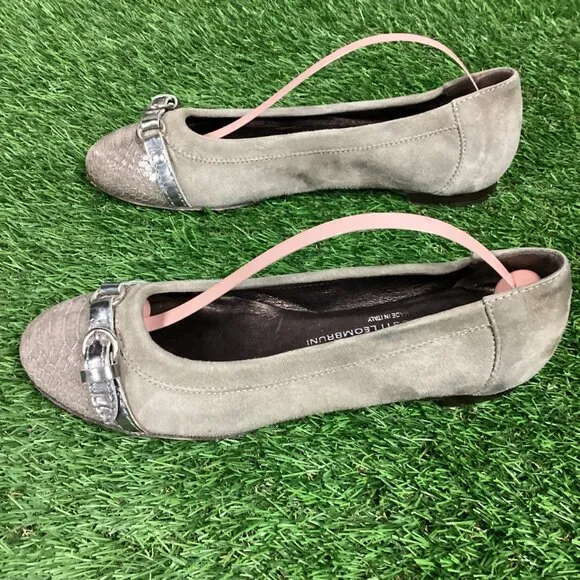 AGL Cap Toe Ballet Flats Beige Cap Toe 36