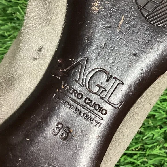 AGL Cap Toe Ballet Flats Beige Cap Toe 36