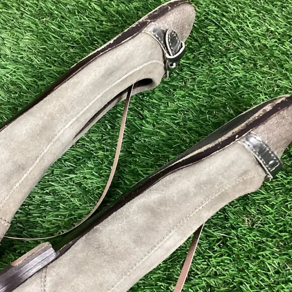 AGL Cap Toe Ballet Flats Beige Cap Toe 36