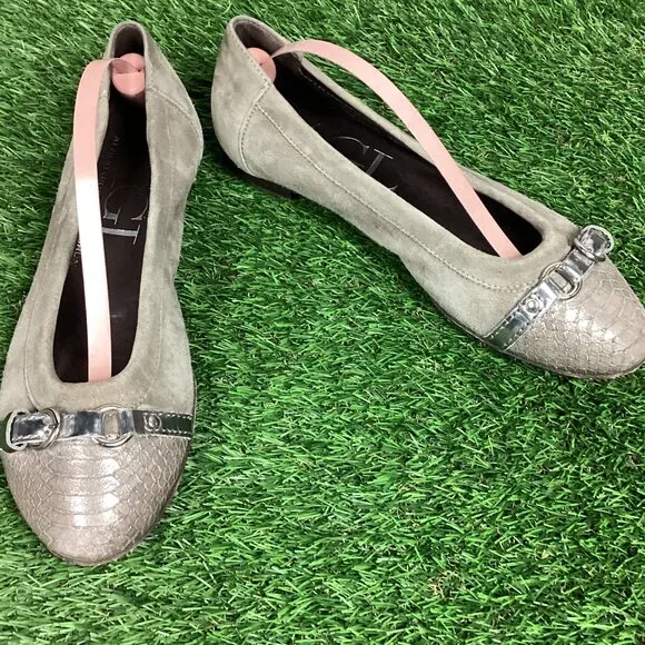 AGL Cap Toe Ballet Flats Beige Cap Toe 36