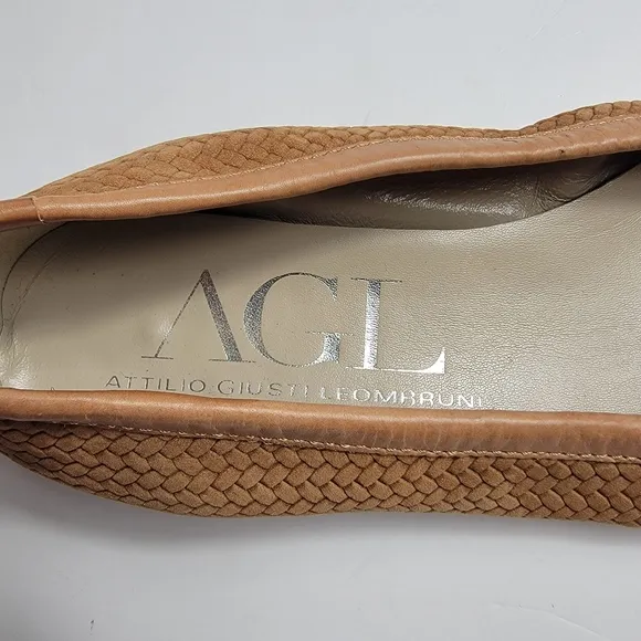 AGL Leather Slip On Shoes