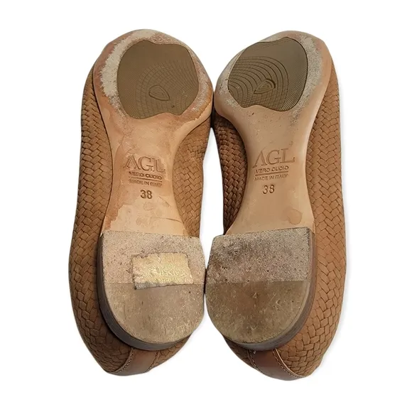 AGL Leather Slip On Shoes