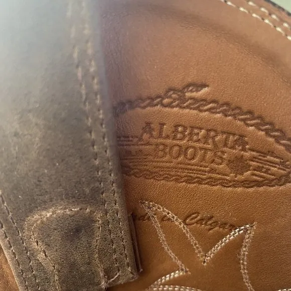 Alberta Boot Bow Cowboy Cowgirl Leather Boots Women Size 8.5 D NWOB