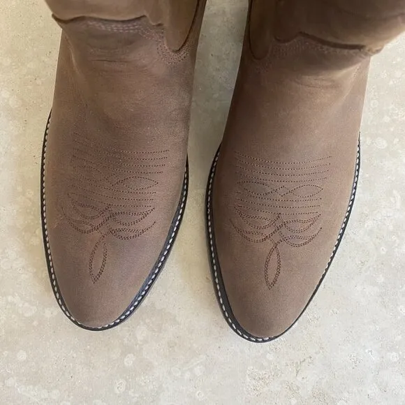 Alberta Boot Bow Cowboy Cowgirl Leather Boots Women Size 8.5 D NWOB