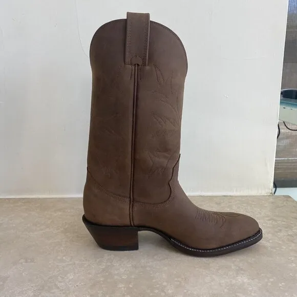Alberta Boot Bow Cowboy Cowgirl Leather Boots Women Size 8.5 D NWOB