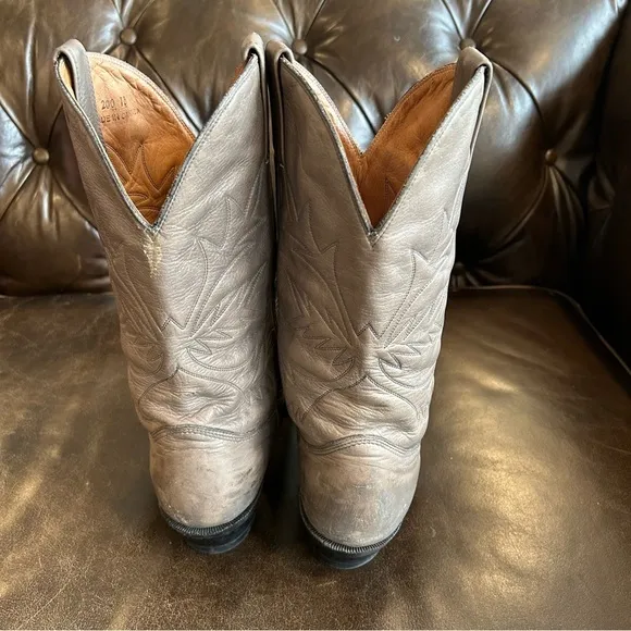 Alberta Boots men’s cowboy leather boots size 10 D (Regular Width)