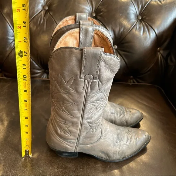 Alberta Boots men’s cowboy leather boots size 10 D (Regular Width)
