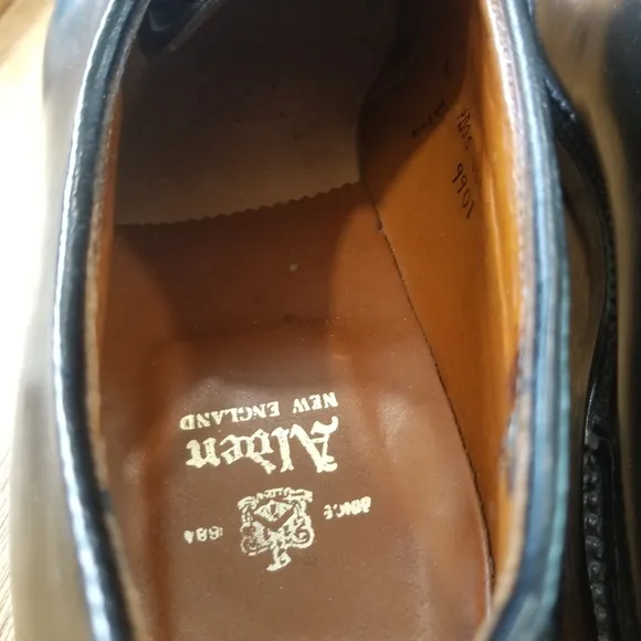 ALDEN Bootmaker Edition Size 11 B/D Black Leather