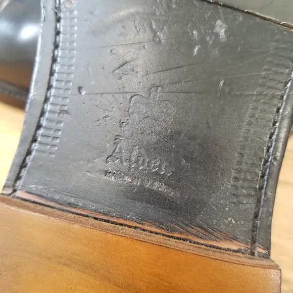 ALDEN Bootmaker Edition Size 11 B/D Black Leather