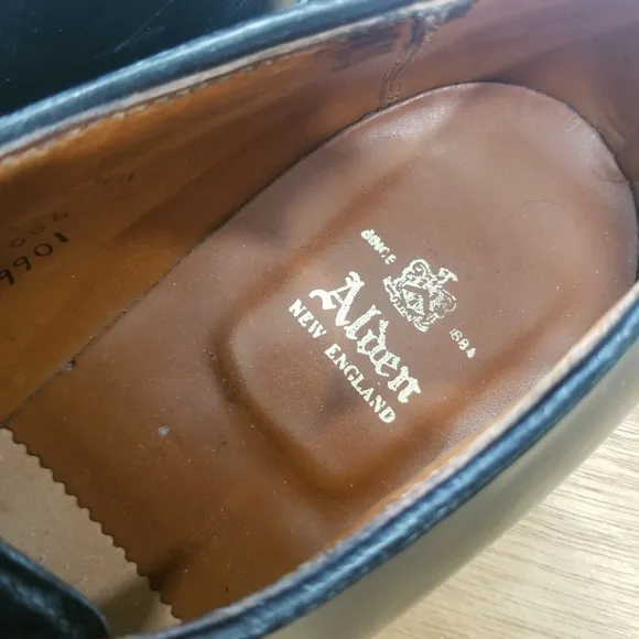 ALDEN Bootmaker Edition Size 11 B/D Black Leather