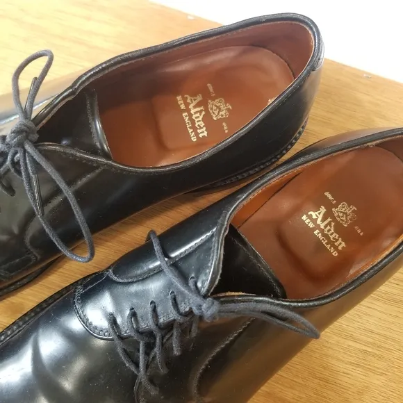 ALDEN Bootmaker Edition Size 11 B/D Black Leather