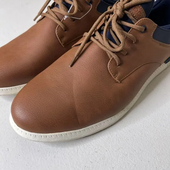Aldo Shoes Mens US 12 Cognac Brown Chandler Hybrid Lace Up Casual