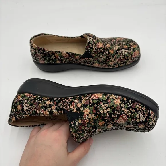 Alegria Women’s 39 Keli Bloom Earthy Professional Slip On Clog Shoes