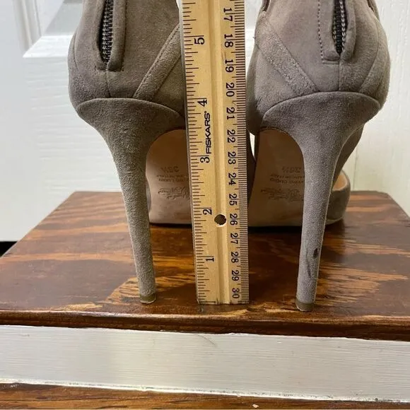 Alejandro Ingelmo Closed Pointed Toe Suede Leather Strappy Heels Size 36.5 / 6.5