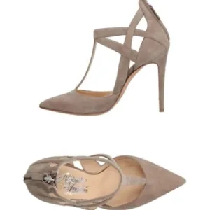 Alejandro Ingelmo Closed Pointed Toe Suede Leather Strappy Heels Size 36.5 / 6.5