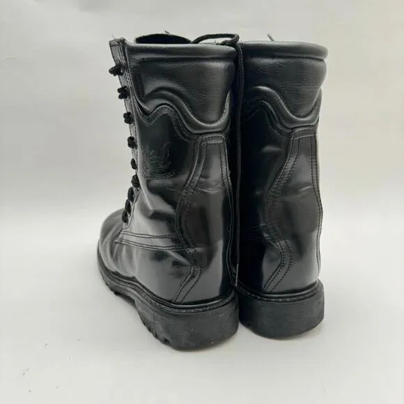 All American Boot MFG Men's 5W (Fits Women's ~8.5) Leather Center Zip Steel Toe