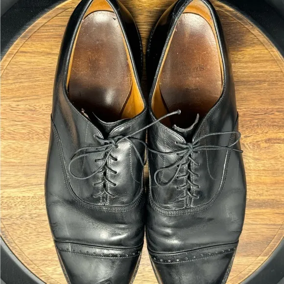 Allen Edmonds Byron Men’s 11D Cap Toe Oxford Black Shoes