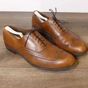 Allen Edmonds Chester Wingtip Oxford Shoes Walnut Brown‎ Leather Men's 14B
