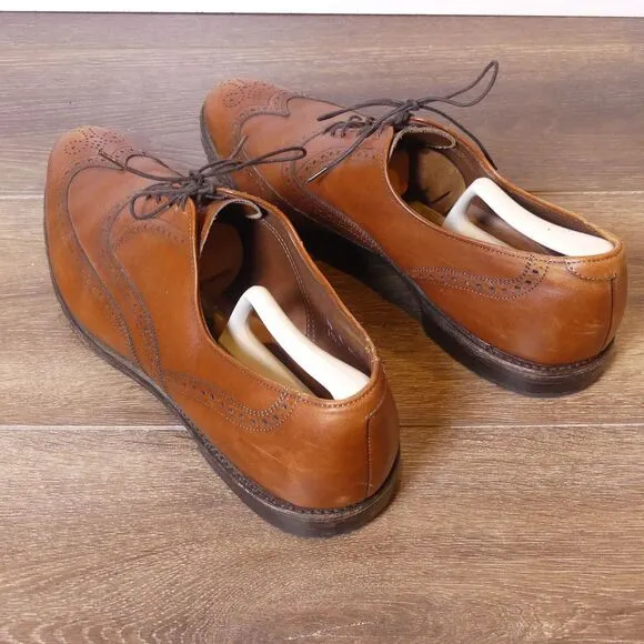 Allen Edmonds Chester Wingtip Oxford Shoes Walnut Brown‎ Leather Men's 14B