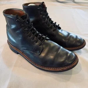 Allen Edmonds Higgins Mill Boots Men 10 D Black Handcrafted Leather Dainite Sole
