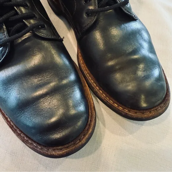 Allen Edmonds Higgins Mill Boots Men 10 D Black Handcrafted Leather Dainite Sole